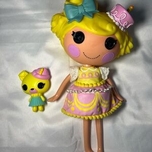 Vintage Lalaloopsy Candle Slice O’Cake 12” Doll & Pet Collectible No Shoes
